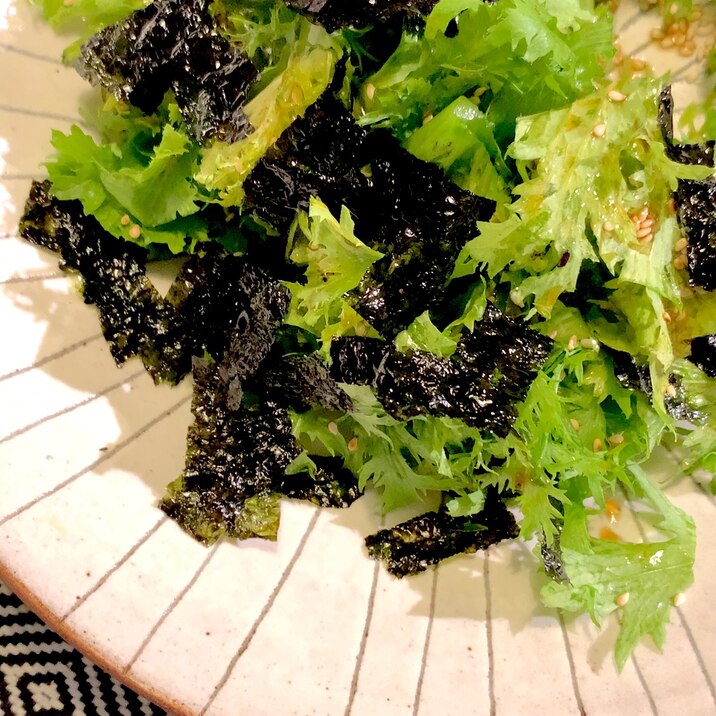 シンプルイズベスト!わさび菜の「超」簡単サラダ